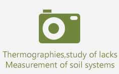 Thermografies, study of lacs,measuremente of soil systems